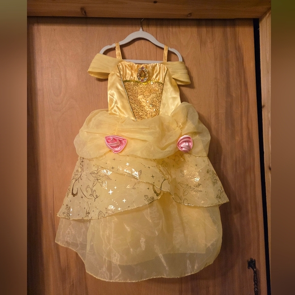Disney Belle Princess Costume Dress Size 4 - Picture 1 of 5